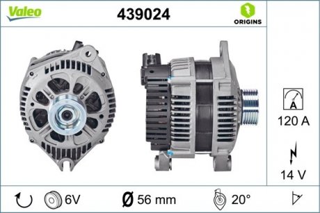 Генератор VAL439024 Valeo 439024