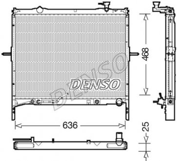Радіатор DENSO DRM43002 (фото 1)