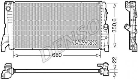Радіатор основний DENSO DRM05118