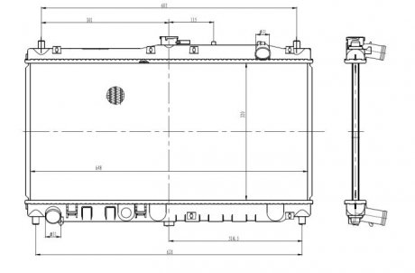 Радіатор, охолодження двигуна NRF 53317