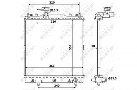 Радіатор NRF 58353