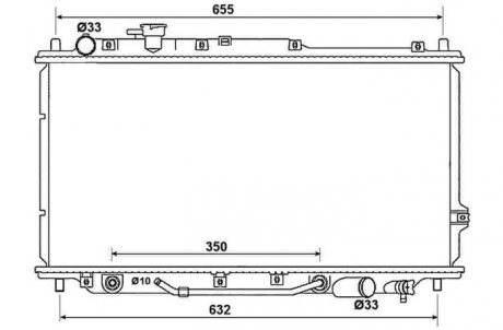 Радіатор, охолодження двигуна NRF 53033 (фото 1)