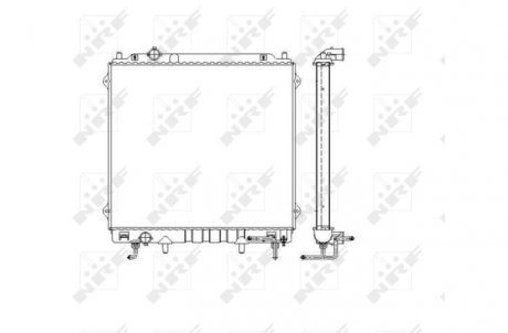 Радіатор NRF 53479 (фото 1)