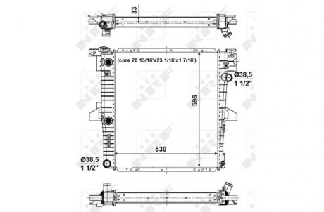 Радіатор NRF 56034