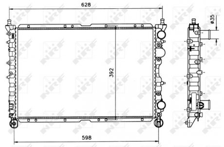 Радіатор NRF 58085