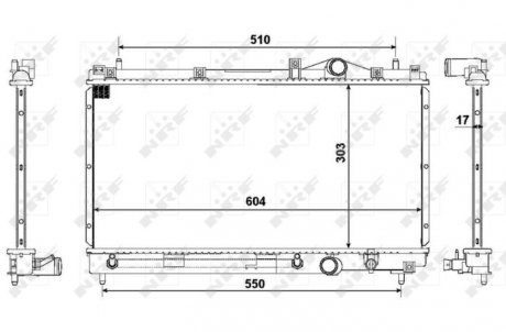 Радіатор NRF 50332 (фото 1)