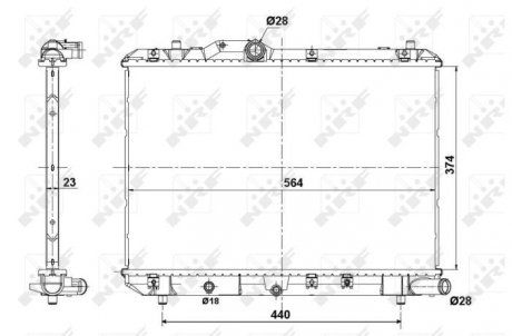 Радіатор NRF 56101
