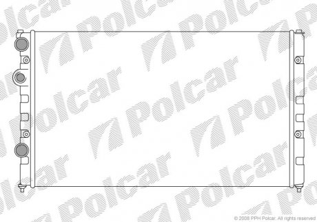 Радіатор охолодження Polcar 952408-8 (фото 1)