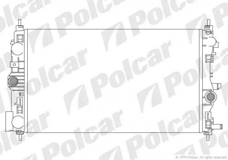 Радіатор охолодження Polcar 551108-6
