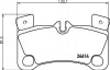 Гальмівні колодки дискові зад. Audi Q7/Porsche Cayenne/VW Touareg 3.0Tdi-6.0W12 08.04- HELLA 8DB 355 014-631 (фото 2)