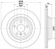 Диск гальмівний зад. (330mmx22mm) MERCEDES GLE W166 15- ML W166 11- HELLA 8DD 355 122-561 (фото 1)