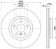 Диск гальмівний передн. вентил. BMW 2 F45 14- X1 F48 15- 330X24 V HELLA 8DD 355 122-641 (фото 1)