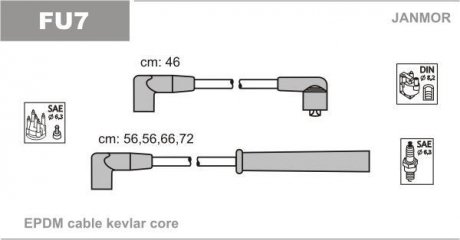 Провода в/в Ford Scorpio 1.8-2.0 i 1.8 L - 2.0 i L (Mot O Janmor FU7 (фото 1)
