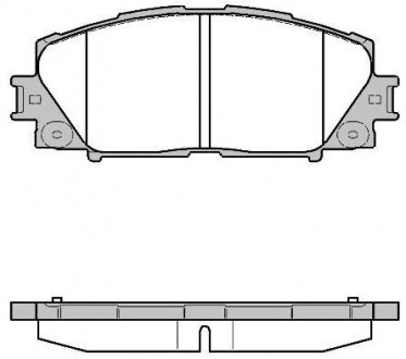 Гальмівні колодки диск. передні Toyota Prius 1.5/1.8 09- REMSA 1224 10