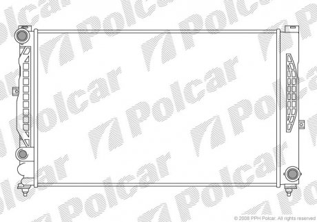 Радіатор охолодження Polcar 132408A5