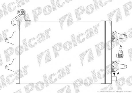 Радіатор кондиціонера Polcar 6913K8C1