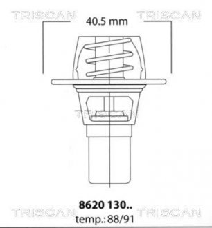 Термостат системи охолодження TRISCAN 862013091