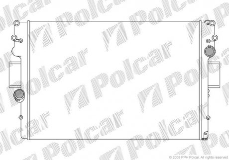 Радіатор охолодження Iveco Dailly 2.3-3.0 D 02- Polcar 305208A5