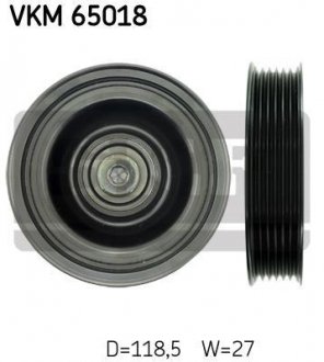 Ролик паска приводного HYUNDAI 2.0CRDI 00.06-, 1.5CRDI SKF VKM 65018 (фото 1)