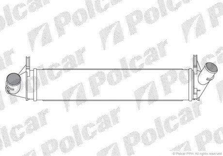 Радіатор повітря (інтеркулер) Polcar 2801J8-1