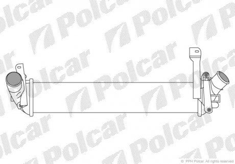 Радіатор повітря (інтеркулер) Polcar 6060J8-2