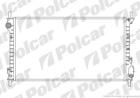 Радіатор Ford Transit Connect 1.8TD Polcar 325608-3