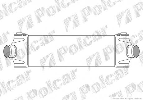 Інтеркулер Ford Tranzit 2.4Tdci 06- Polcar 3248J8-1 (фото 1)