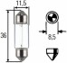 Автолампа Behr Lifetime Long Life C5W SV8,5-8 5 W прозрачная HELLA 8GM002092171 (фото 1)