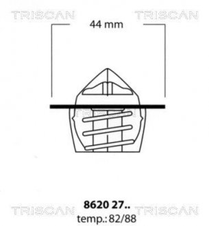 Термостат системи охолодження TRISCAN 86202782