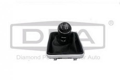 Чехол кулисы (черный) с ручкой переключения (черн 6ступ) VW Passat (10-14) Dpa 77111635402 (фото 1)