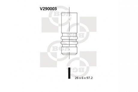 Клапан випускний BGA V290003