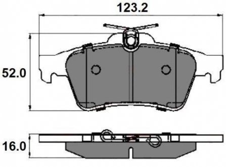 Гальмівні колодки зад. Connect/Focus II//Citroen C5/Saab 9-3 01- (ATE) NATIONAL NP2020