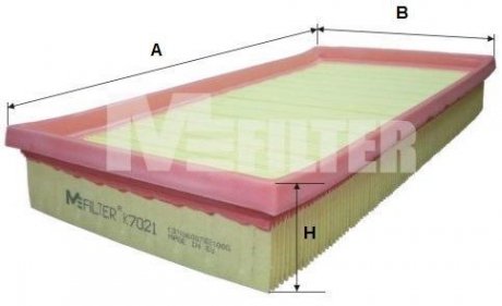 Фільтр повітряний Golf V/Polo/Touran 1.4/1.6FSI M-FILTER K 7021