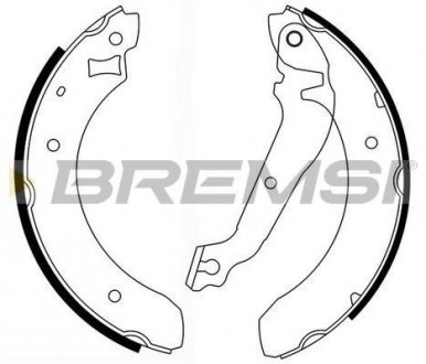 Тормозные колодки зад. Ford Siera 82-93 (TRW) BREMSI GF0215