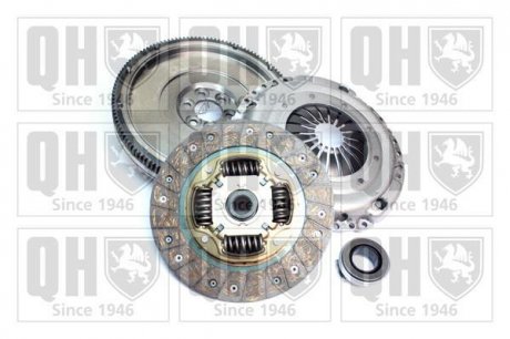 Демпфер (глухой) + комплект сцепления VW Caddy III 1.6 TDI 10-15/Golf III/IV 1.9 TDI 95-06 (d=228mm) Quinton Hazell QKT5010AF