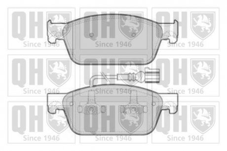 Колодки тормозные (передние) VW T5/Multivan V 03-15/T6/Multivan VI 15- (+датчик) Quinton Hazell BP1807