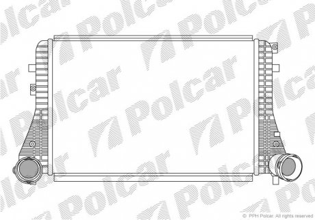 Радіатор повітря (Інтеркулер) Polcar 9513J8-1