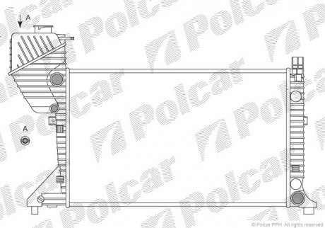 Радіатор охолодження Polcar 506308A1