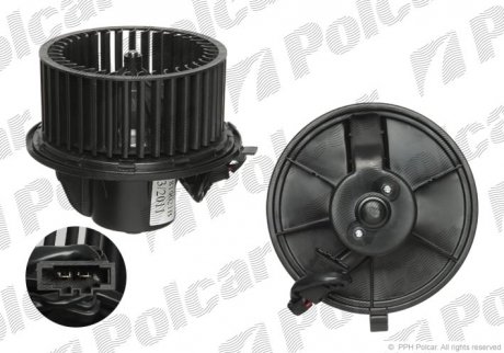 Моторчик вентилятора салону VW T4 Polcar 9566NU-1 (фото 1)