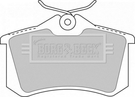 Гальмiвнi колодки дисковi BORG & BECK BBP1512 (фото 1)