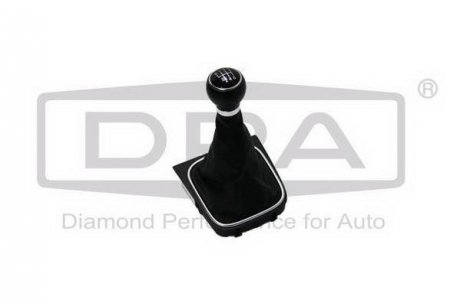 Ручка КПП с пыльником черный 6 ступ VW Golf (04-14), Jetta (06-14),Scirocco (09- Dpa 87110767402 (фото 1)