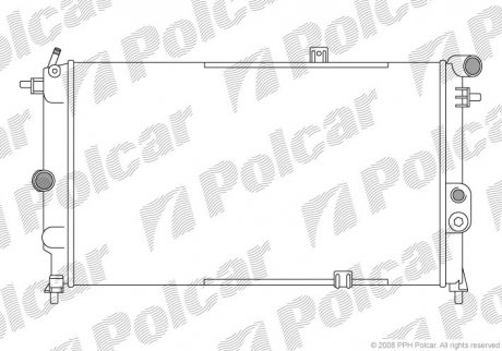 Радіатор охолодження Polcar 551408A5 (фото 1)