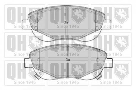 Колодки тормозные (передние) Toyota Avensis 08-/Verso 2.2 D-4D 09- Quinton Hazell BP1683