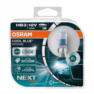 Лампа фарна 60W 12V P20D COOL BLUE INTENSE H1 Next Gen (вир-во) OSRAM 9005CBN-HCB