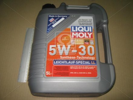 Моторное масло SAE 5W-30 SPECIAL TEC LL (API SL/CF, ACEA A3-04/B4-04) 5л LIQUI MOLY 8055 (фото 1)