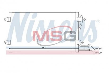 Радиатор кондиционера NISSENS 94258 (фото 1)