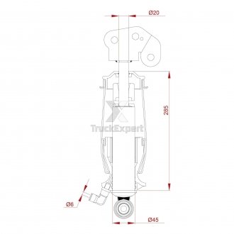 АМОРТИЗАТОР КАБІНИ З ПОДУШКОЮ ЗАДНІЙ RVI PRE. TruckExpert 467 77 012+