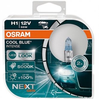 Лампа фарна H1 12V 55W P14,5sCOOL BLUE INTENSE H1 Next Gen (вир-во) OSRAM 64150CBN-HCB