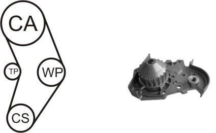 Насос води + комплект зубчатого ремня AIRTEX WPK-157801