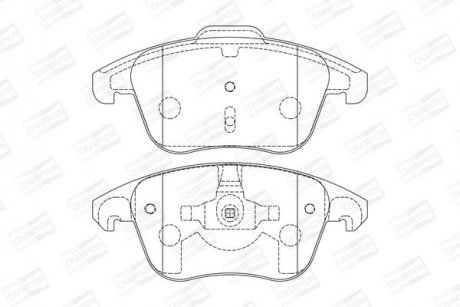 CITROEN Тормозные колодки передние C4 Picasso,Grand Picasso,DS4,5,Peugeot 5008 06- CHAMPION 573193CH